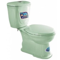 Bàn cầu 1 nhấn Dolacera màu xanh ngọc