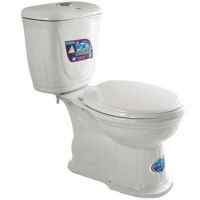 Bàn cầu 2 nhấn Dolacera màu trắng
