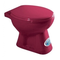 Bàn cầu cụt Dolacera màu đỏ