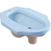 Bàn cầu xổm Dolacera màu xanh biển