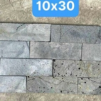 Đá ong xám 10x30 dày 1,2 cm