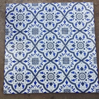 Gạch bông giả cổ 20x20 xanh xám