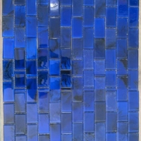 Gạch mosaic gạch thẻ xanh vân đá