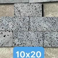  Gạch ốp tường trang trí Đá ong xám dày 1,2cm 10x20 