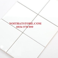 Gạch thẻ vuông trắng bóng phẳng 10x10