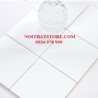Gạch thẻ vuông trắng bóng phẳng 20x20