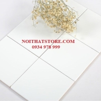 Gạch thẻ vuông trắng mờ phẳng 15x15