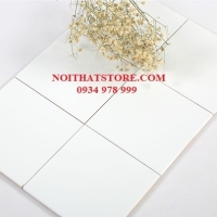 Gạch thẻ vuông trắng mờ phẳng 20x20
