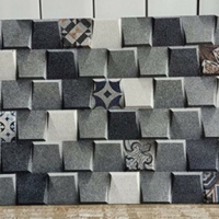 Gạch trang trí 3D Ấn Độ 30x60 Ô vuông nhỏ