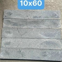 Gạch trang trí đá ong xám 10x60
