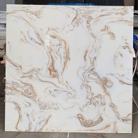 Gạch vi tinh ngọc thạch 100x100 kem vân vàng
