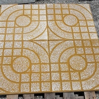 Gạch vỉa hè  màu vàng mắt nai 40x40 QP1