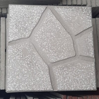 Gạch vỉa hè Terrazzo 40x40 đá xám ghi