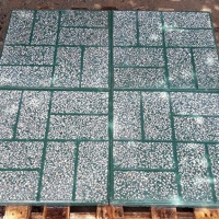 Gạch vỉa hè Terrazzo 40x40 xanh xám