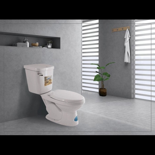 Bàn cầu xả gạt Dolacera màu trắng