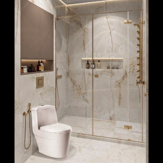 Bồn cầu 1 khối Ceravi C506 (Tặng lavabo, chân chậu)