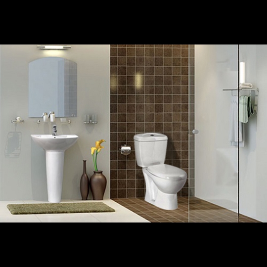 Bồn cầu 2 khối Ceravi C301 (Tặng Lavabo)