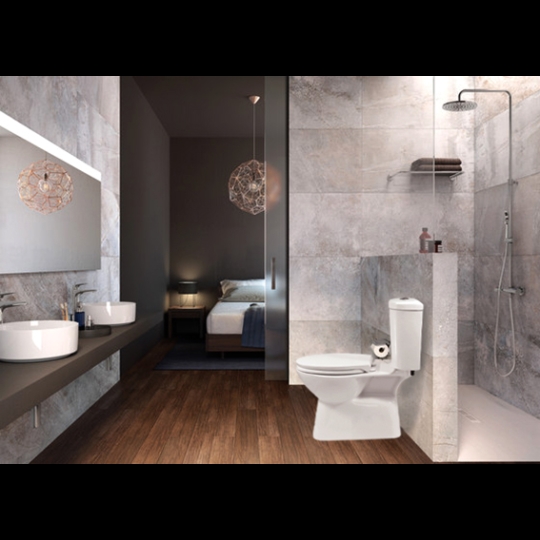 Bồn cầu 2 khối Ceravi C317 (Tặng Lavabo)