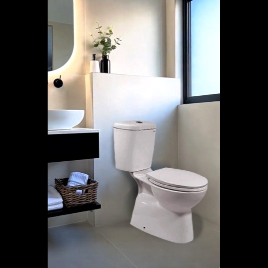 Bồn cầu 2 khối Ceravi C317 (Tặng Lavabo)