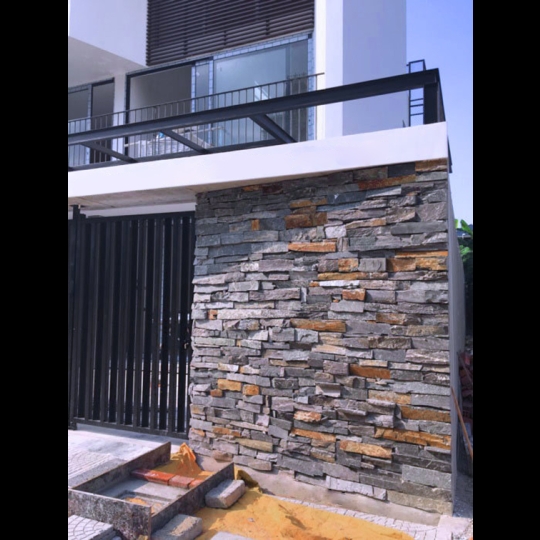 Đá chẻ ghép xanh vàng HL3E-11