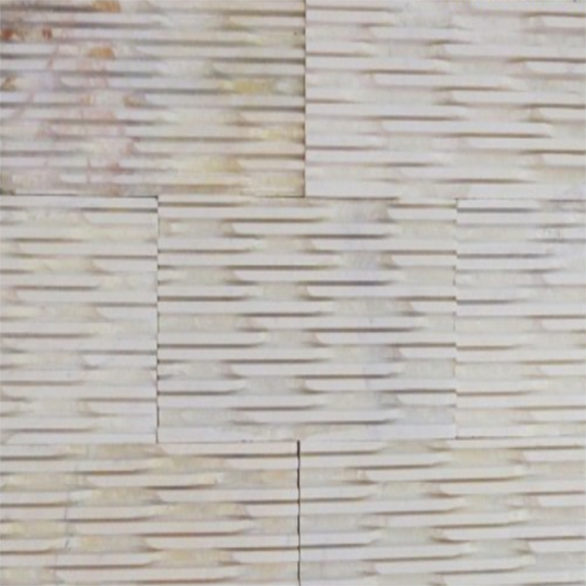 Đá kiểu răng lược trắng sữa HL3D-2