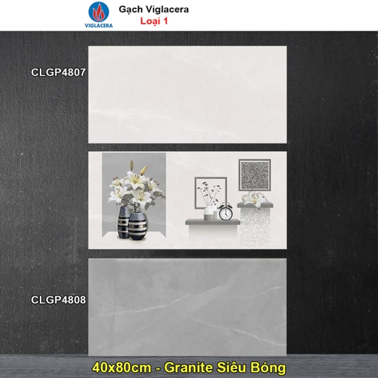 Đá ốp tường Viglacera 40x80 CLGP4807