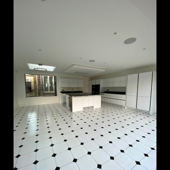 Gạch bông giả cổ 20x20 ô đen nhỏ