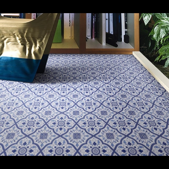 Gạch bông giả cổ 20x20 xanh xám