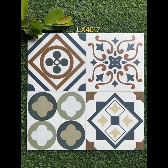 Gạch bông giả cổ 40x40 đá LX40-7