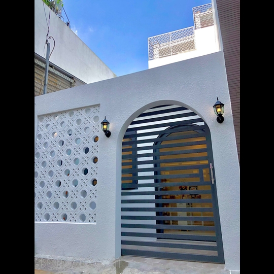 Gạch bông gió trắng hình bát giác