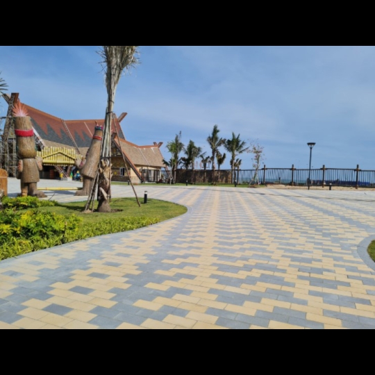 Gạch chữ nhật nhám lát vỉa hè