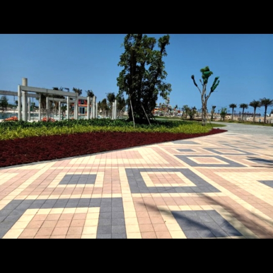 Gạch chữ nhật nhám lát vỉa hè