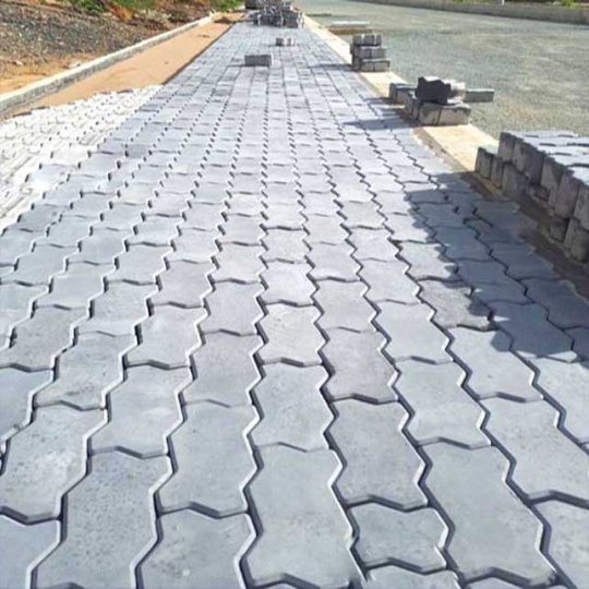 Gạch con sâu lát vỉa hè 