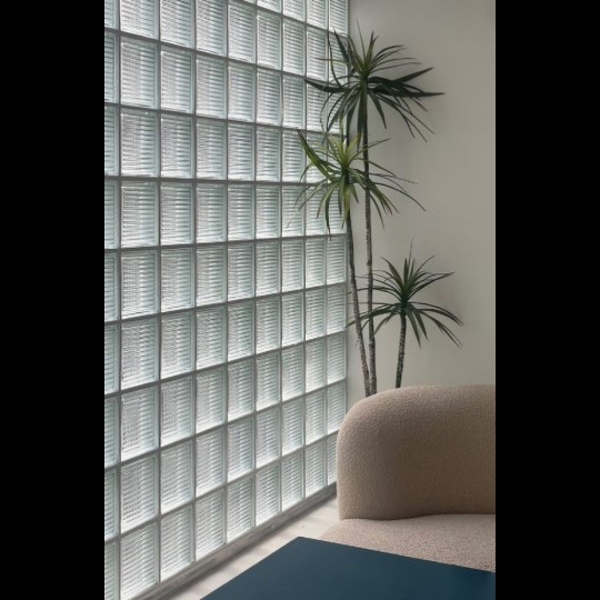 Gạch kính lấy sáng Indonesia 19x19 sọc đũa