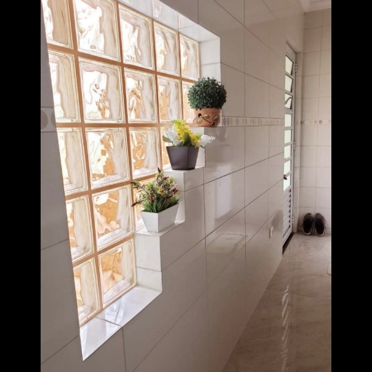 Gạch kính lấy sáng Trung Quốc vân màu nâu