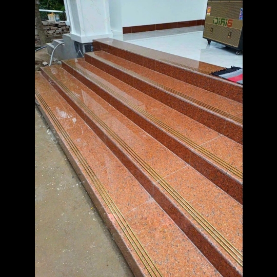 Gạch lát cầu thang 47x120 đỏ bã trầu siêu đẹp