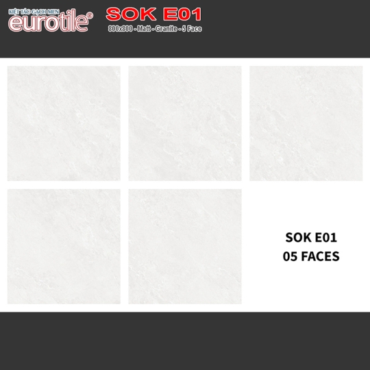 Gạch lát nền Eurotile 80x80 mờ SOK E01