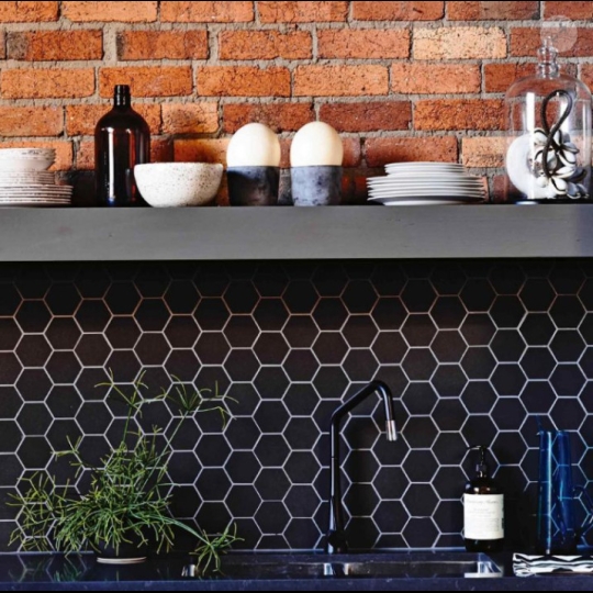 Gạch lục giác giá rẻ 20x23 đơn 1 màu LG-003M
