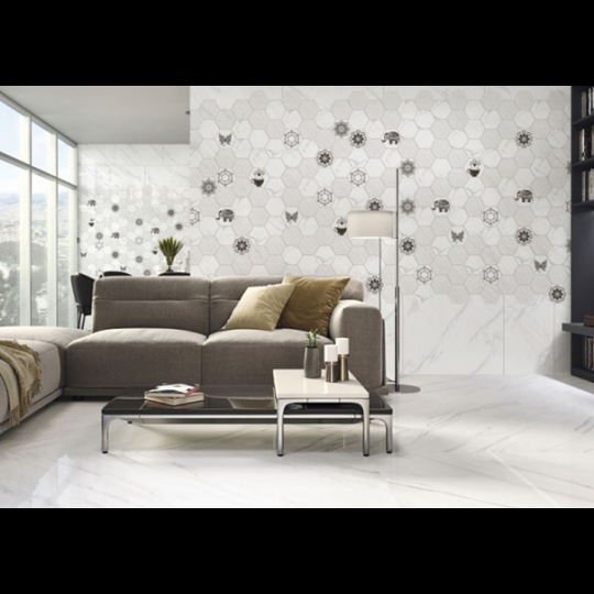 Gạch lục giác giá rẻ 20x23 đơn 1 màu LG-007M