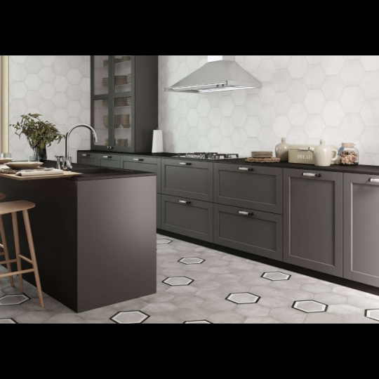 Gạch lục giác giá rẻ 20x23 đơn 1 màu LG-009M