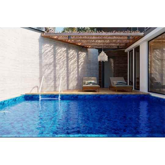 Gạch mosaic gạch thẻ xanh vân đá