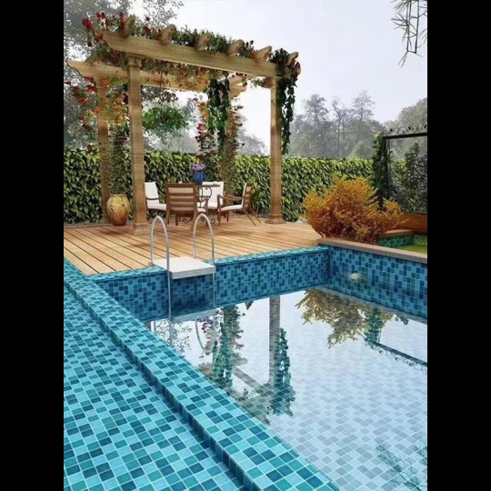 Gạch mosaic gốm men rạn 48082