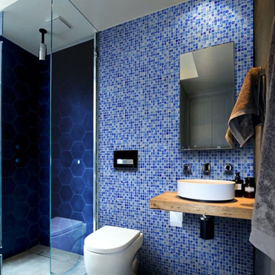 Gạch mosaic ốp hồ bơi 25001