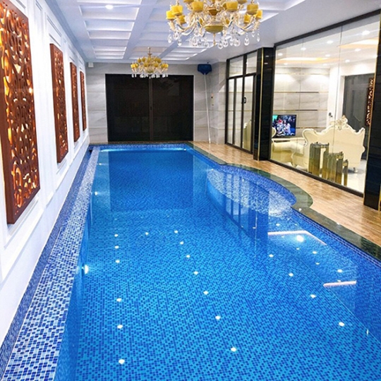 Gạch mosaic ốp hồ bơi 25010