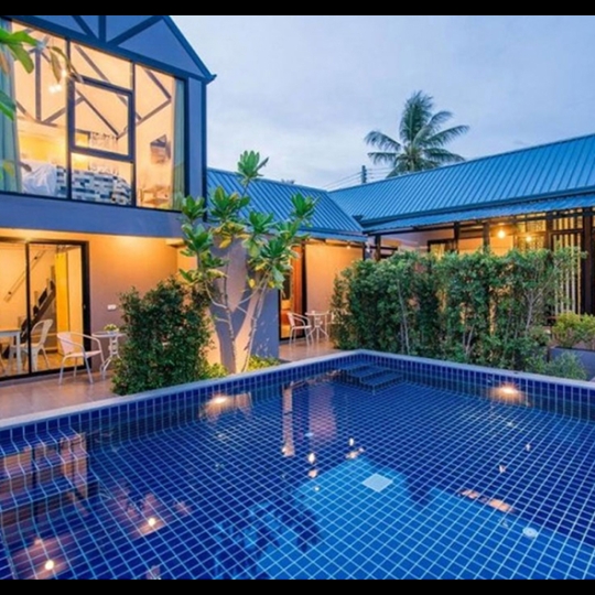 Gạch mosaic thủy tinh màu xanh viên lớn