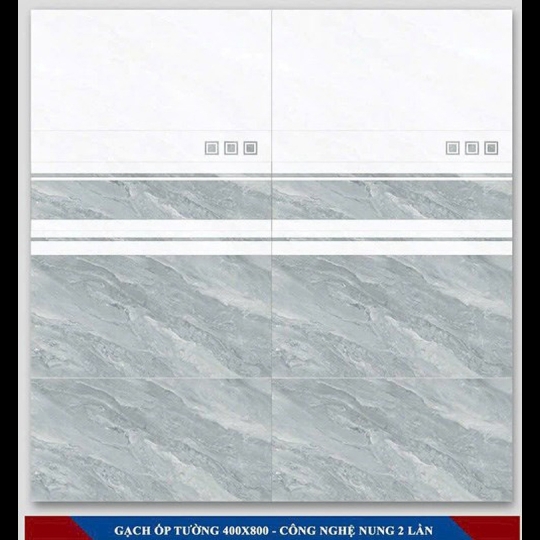 Gạch ốp tường giá rẻ 40x80 Hà Thanh VA4802-D1
