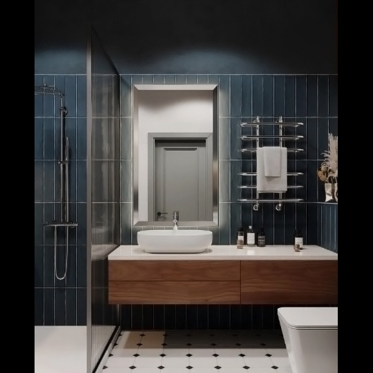 Gạch thẻ 10x30 đen mờ phẳng