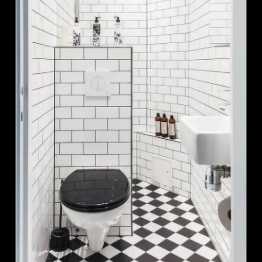Gạch thẻ vuông đen mờ phẳng 20x20