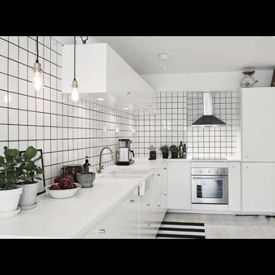 Gạch thẻ vuông trắng bóng phẳng 15x15
