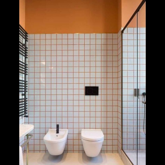 Gạch thẻ vuông trắng mờ phẳng 10x10